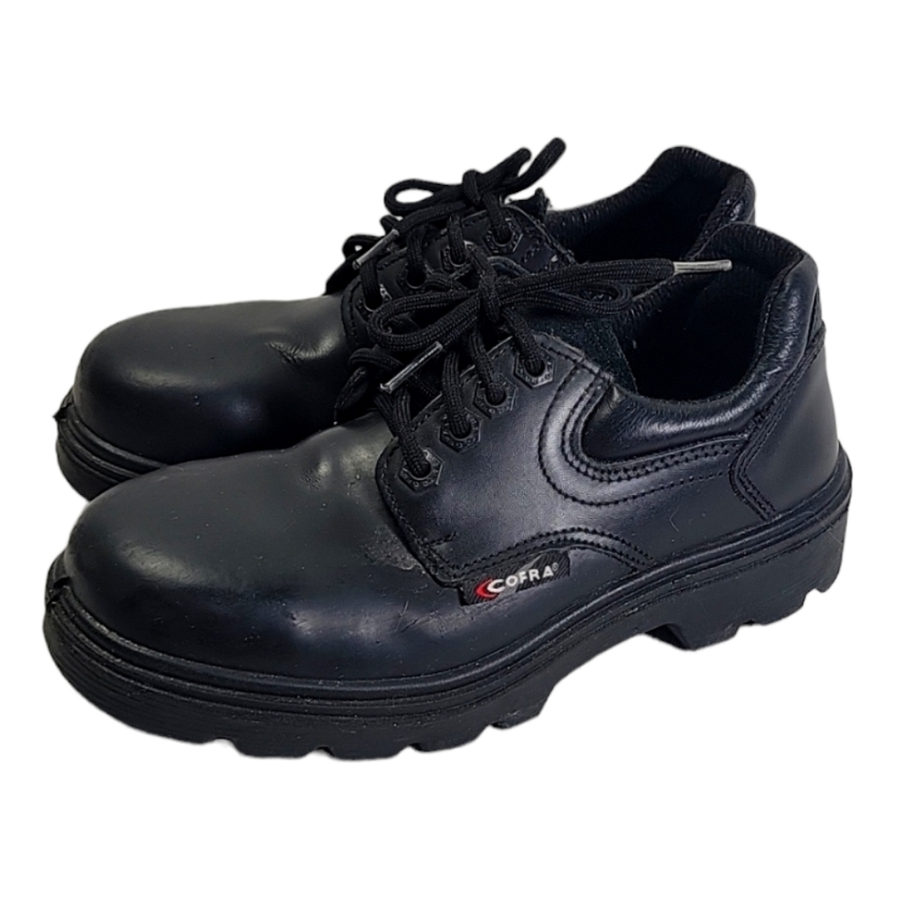 SMALL WORK SHOES IN WATER-REPELLENT LEATHER, UNISEX - COFRA